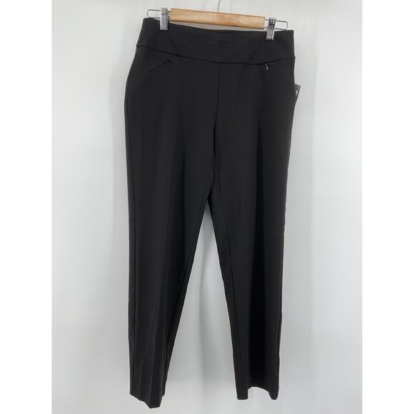 Investments Petites 2PR Straight Leg Contour Waistband Pants – New - Picture 1 of 5